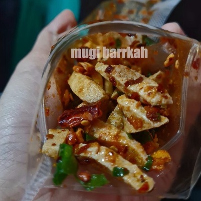 Basreng stik Bumbu Basah Daun jeruk Basreng pedas 100 gram