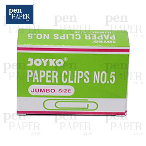 

PROMO PEN PAPER JOYKO PAPER CLIP NO 5 1box akhr tahun 40%sale