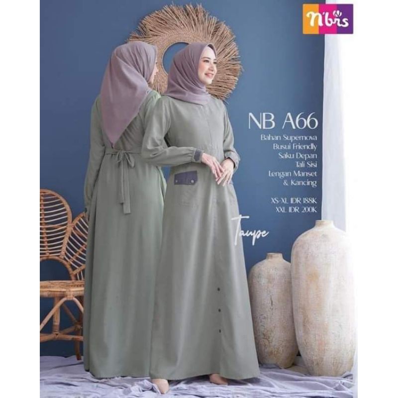 GAMIS NIBRAS DEWASA NB A66 GAMIS WANITA NIBRAS NB A66