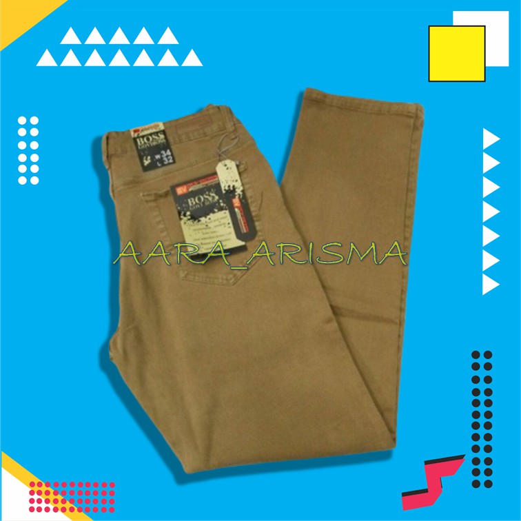 JEANS KERJA COWO PRIA JINS IMPORT DISTRO  CELANA JEANS GOVIBOSS STRETCH/MELAR BAHAN SOFTJEANS - HITA