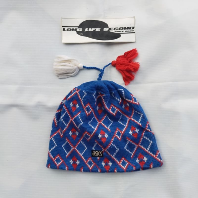 beanie hat kupluk asics second bekas preloved original branded