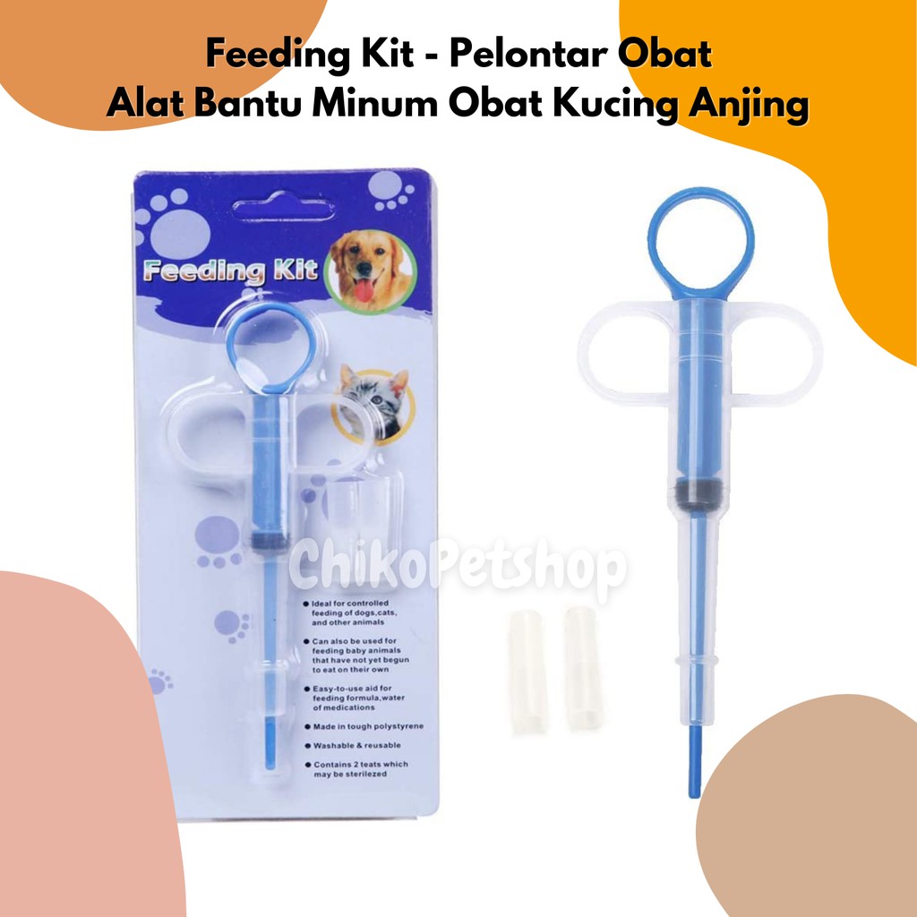 Feeding kit - pelontar obat / alat bantu minum obat untuk kucing