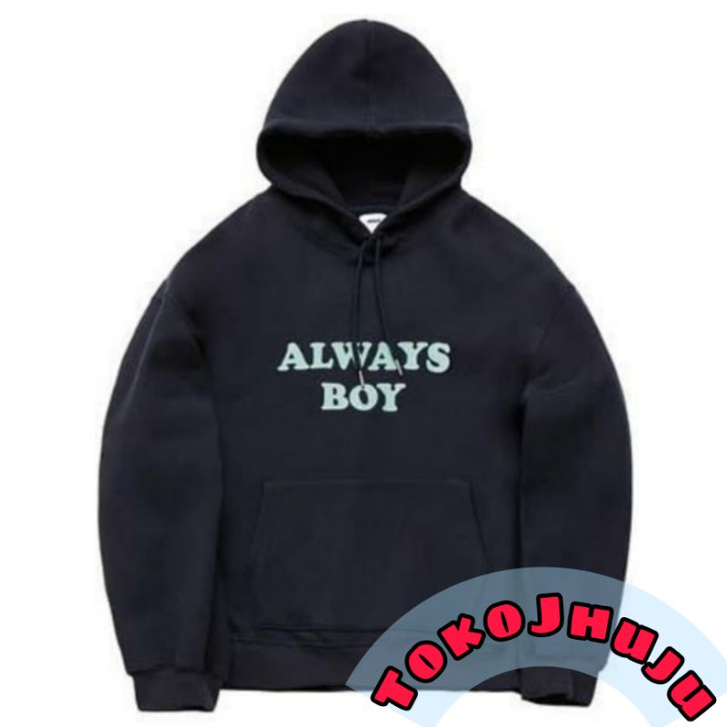 Hoodie Jumper EXO SuperM Kai style Always Boy sablon Hijau