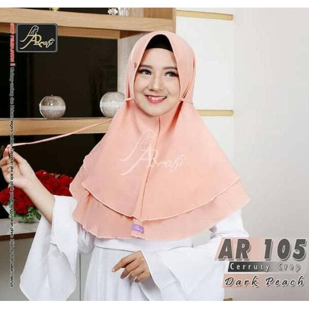 Promo!! Jilbab Talita Crep Arrafi Ar 105 Hijab Kerudung Bergo Daily Bestseller Terlaris!!