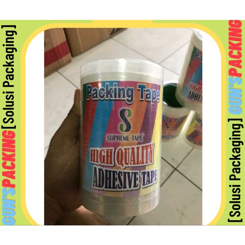 

Lakban / OPP Tape UK 12 MM x 72 YARD x 41 Mic - High Quality - Best Quality.