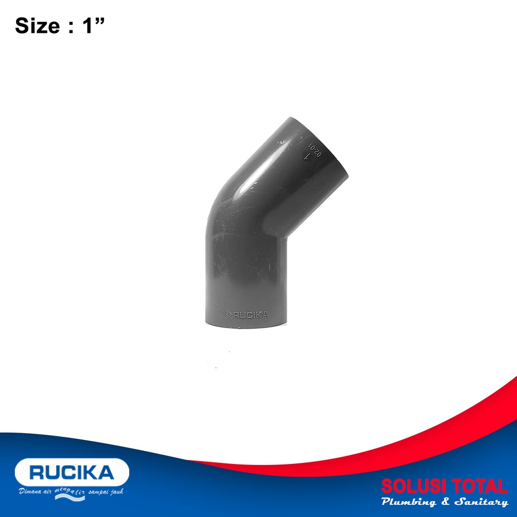 Knee PVC 45 AW 1 Inch Rucika Elbow PVC AW 1" Rucika