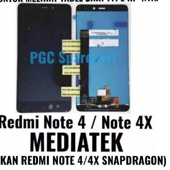 Original OEM LCD Touchscreen Fullset Xiaomi Redmi Note 4 Mediatek / Redmi Note 4X Mediatek MTK