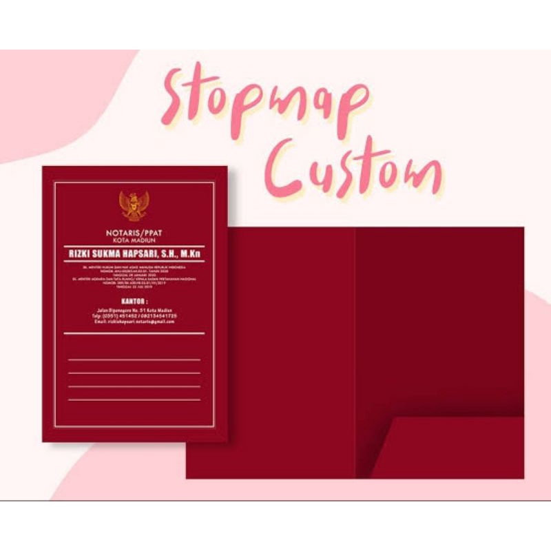 

Stopmap / Foldermap Custom bahan tebal 260gsm / 230gsm glossy paper Termurah
