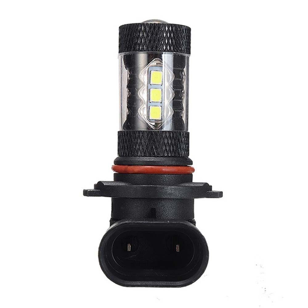 Lanfy Lampu Mobil Mengemudi Universal Tahan Lama Putih DC 12V H10 9145 80W Car Headlight