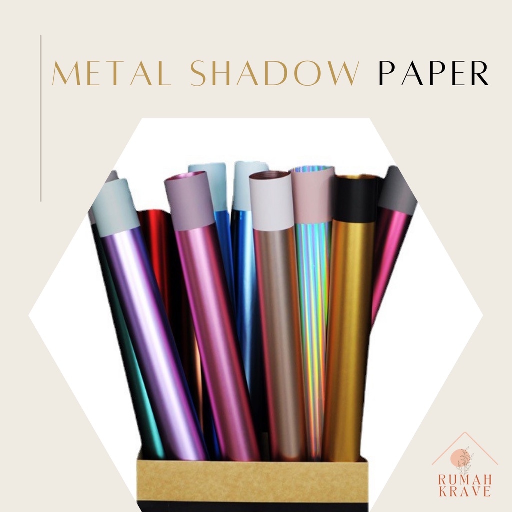 

RUMAH KRAVE - Metal Shadow Cellophane Wrapping Paper Kertas Bunga Kado