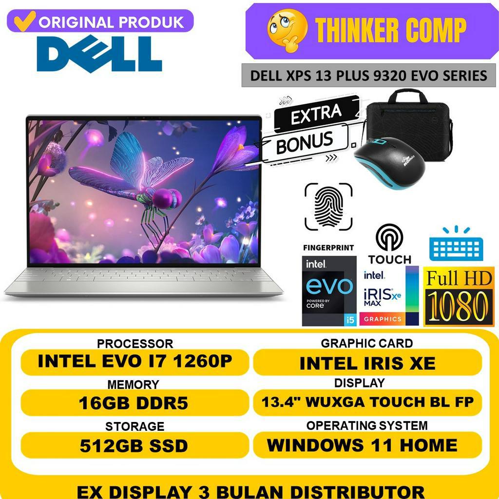 LAPTOP DELL XPS 13 PLUS 9320 TOUCH INTEL EVO SERIES 16GB DDR5 512GB SSD WUXGA WINDOWS 11 ORIGINAL