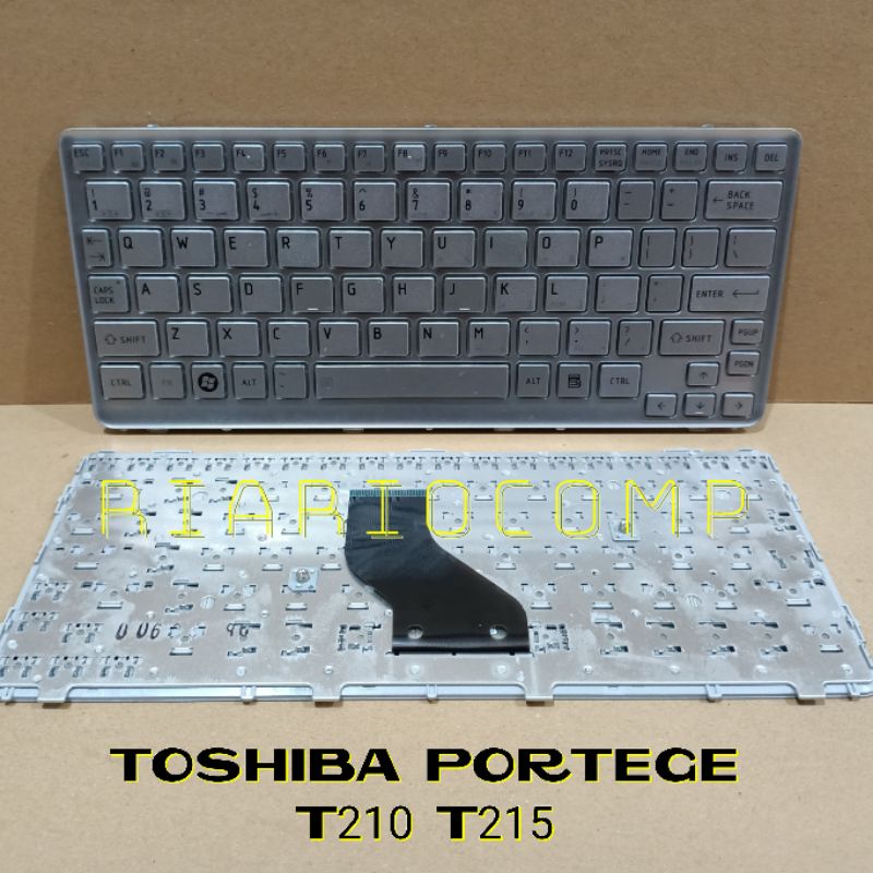 Keyboard TOSHIBA PORTEGE T210 T215 SILVER