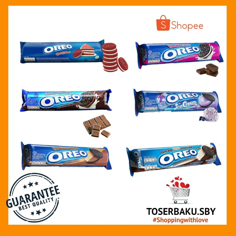 

OREO ALL VARIANT 133 g / Camilan / Jajan Warung / Snack WFH / Biskuit / AGEN Surabaya / Snack Murah