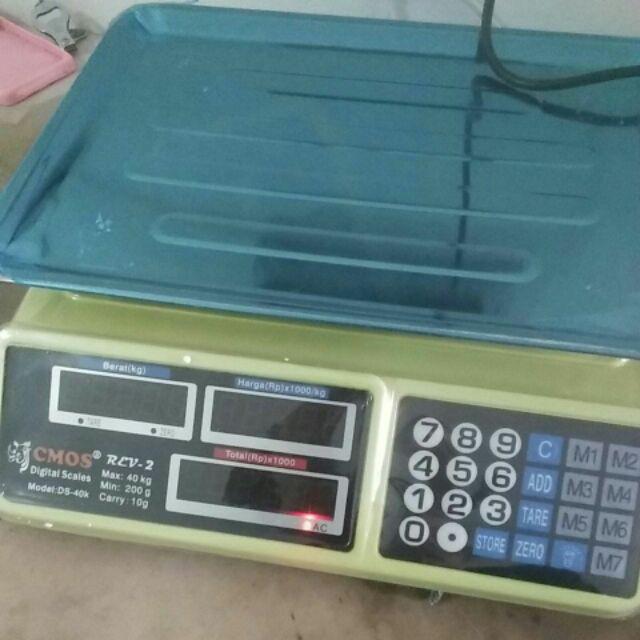 Timbangan Digital Cmos 30 Kg Telur Laundry Daging Buah Cmos Ds30k