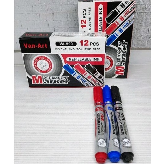 

Spidol permanent van art, 1 PCS/1 BIJI , permanent marker, refilable ink