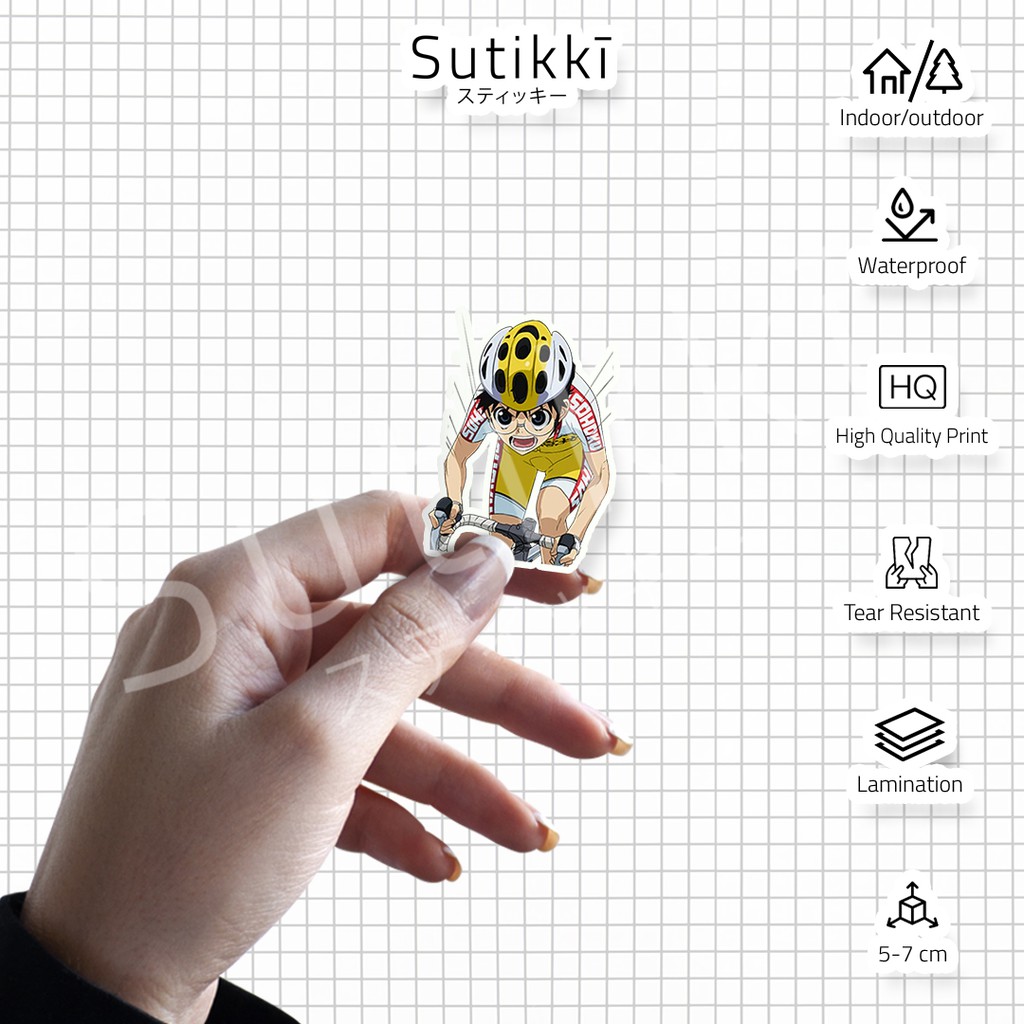 Sutikki | Sticker Pack Yowamushi Pedal Mood |  Die Cut Vinyl Stiker Laptop Gambar Tempel Anime Manga