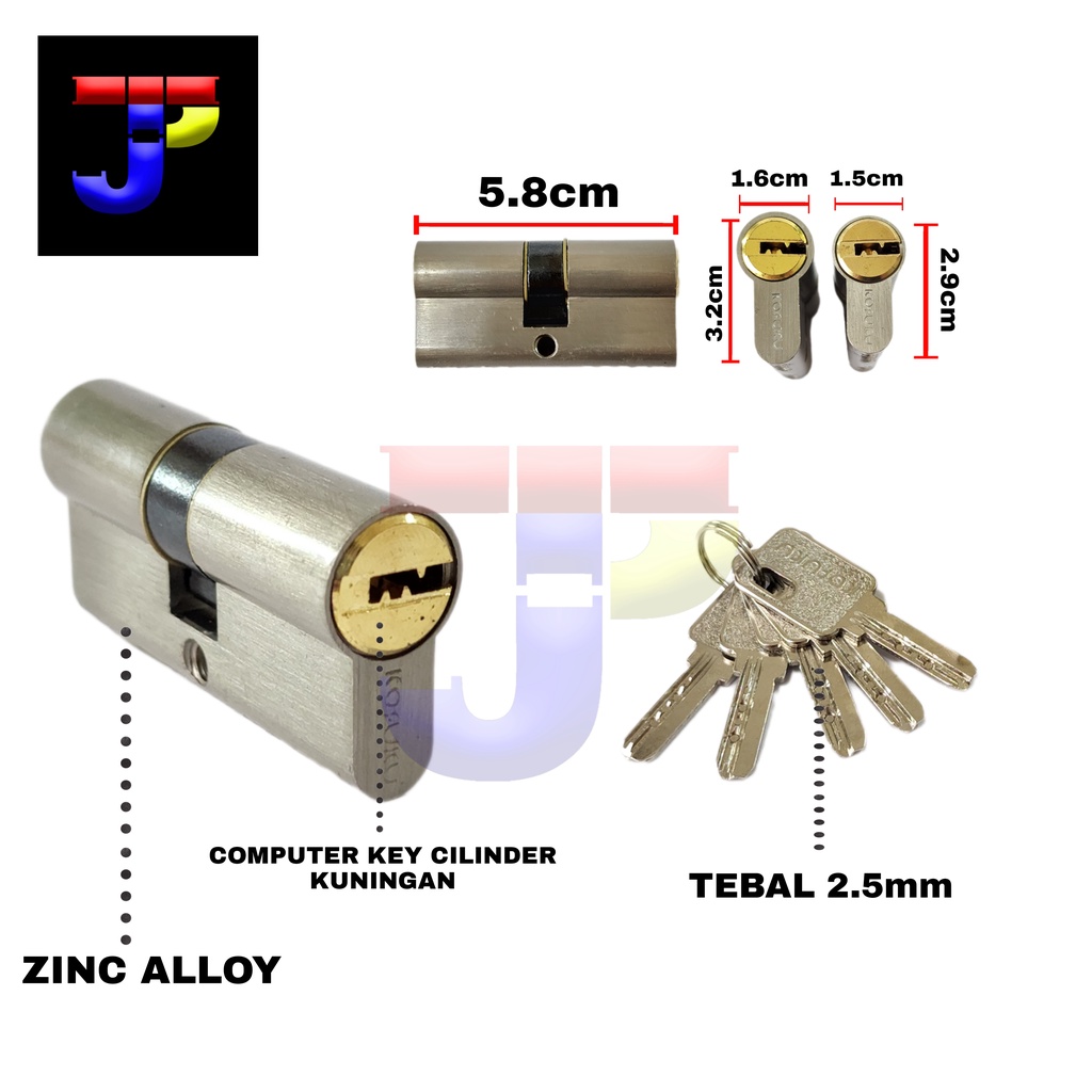 SILINDER KUNCI PINTU SEDANG BESAR CYLINDER PINTU KOFUKU