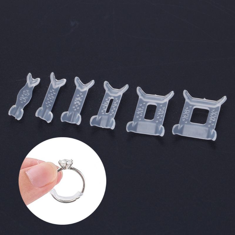 SIY  12Pcs Invisible Ring Size Adjuster for Loose Ring Size Reducer Spacer Ring Guard