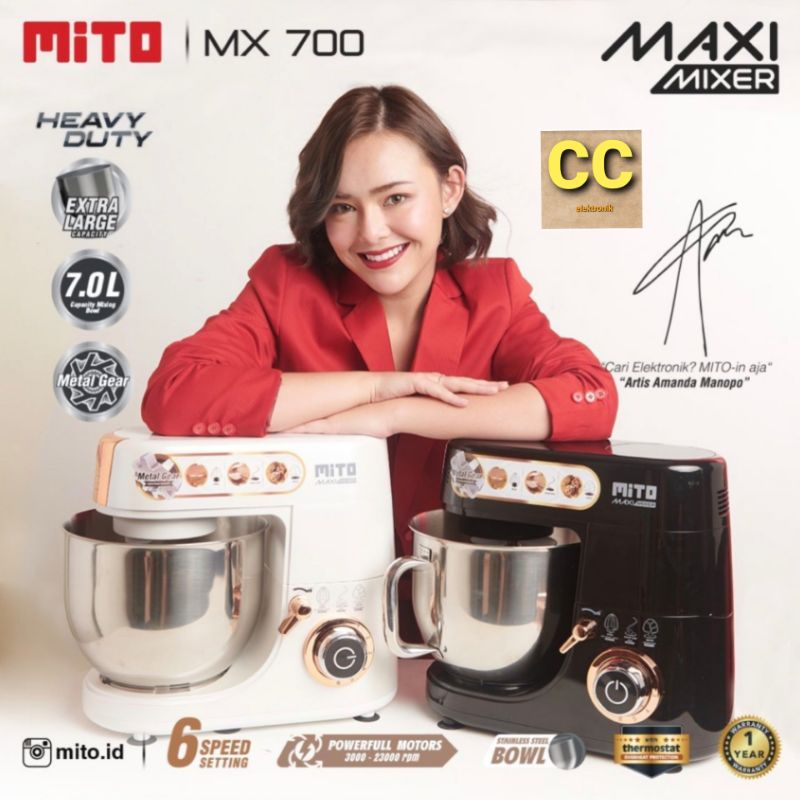 Mixer Mito Standing MX700 kapasitas 7L Standmixer Mito Maxi MX 700 garansi resmi