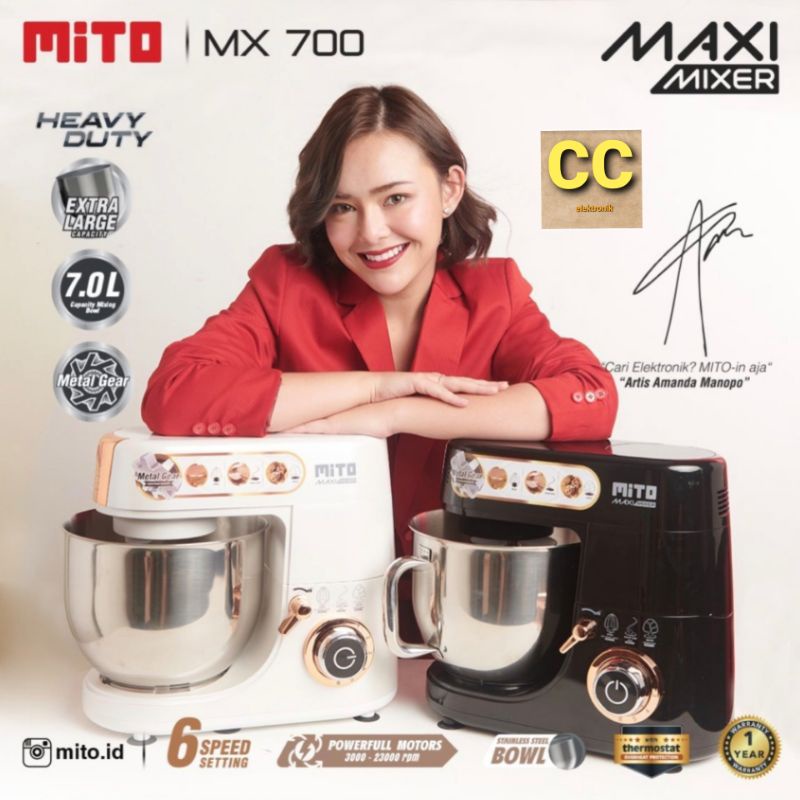 Mixer Mito Standing MX700 kapasitas 7L Standmixer Mito Maxi MX 700 garansi resmi