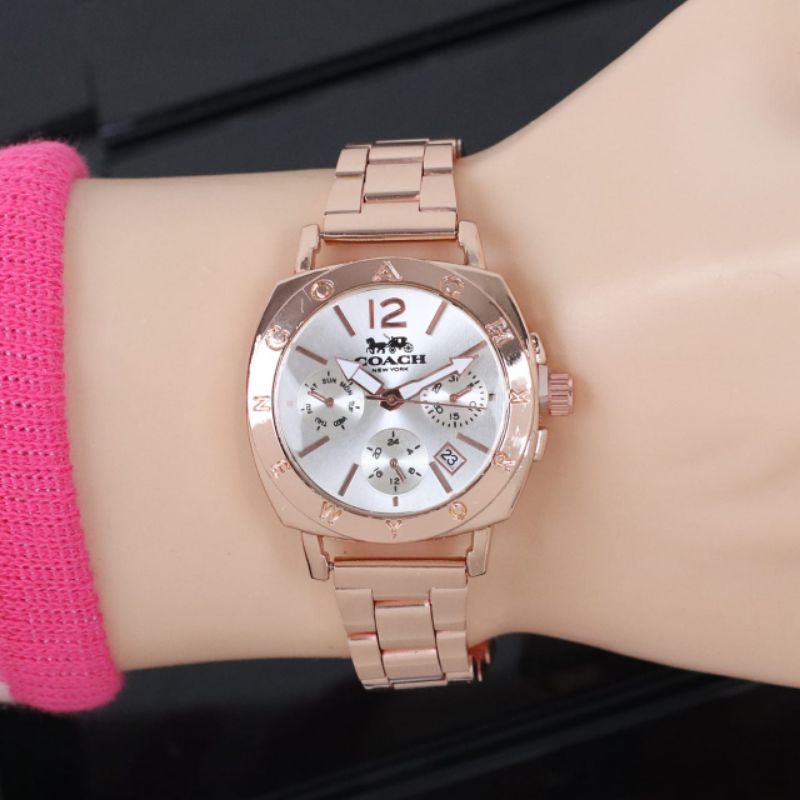 Jam Tangan Wanita COACH Tali Stainless Stell Fashion (14)