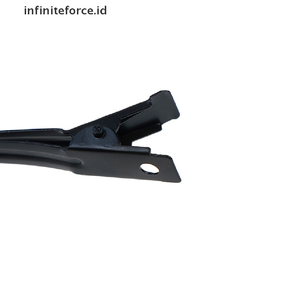 Infiniteforce.id 10pcs / Set Klip Jepit Rambut Profesional Bahan Metal Untuk Salon