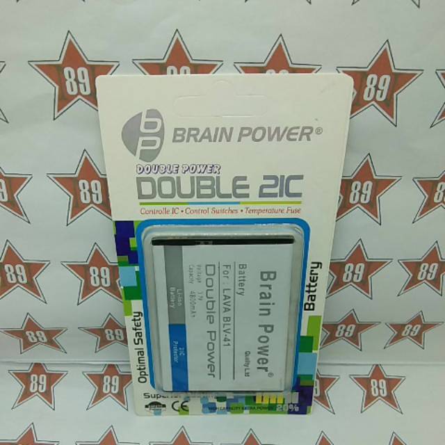 Battery batre Lava iris BLV-41 Brain power