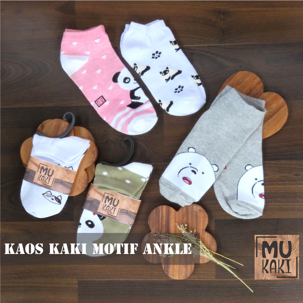 Kaos Kaki semata Kaki Motif Karakter Angkel Unisex Mukaki