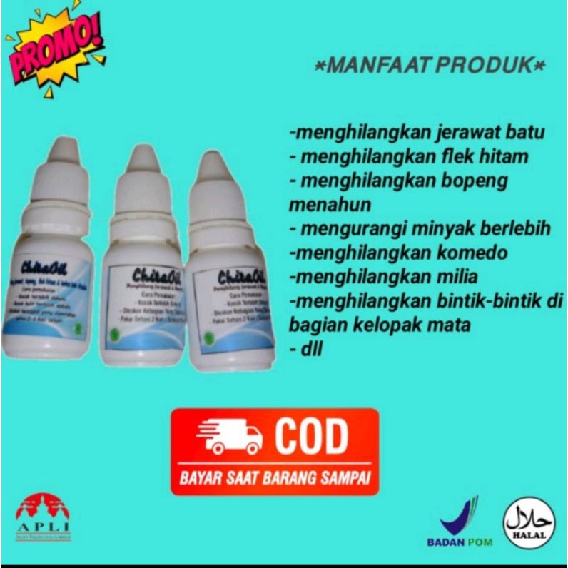 Chita Oil Serum Pemutih Wajah Penghilang Jerawat Flek Hitam & Bopeng