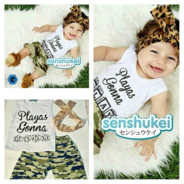 Baju setelan cardigan anak