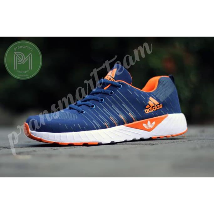 Sepatu Running Pria Snekaers Olahraga Adidas Neo Zoom Navy Orens