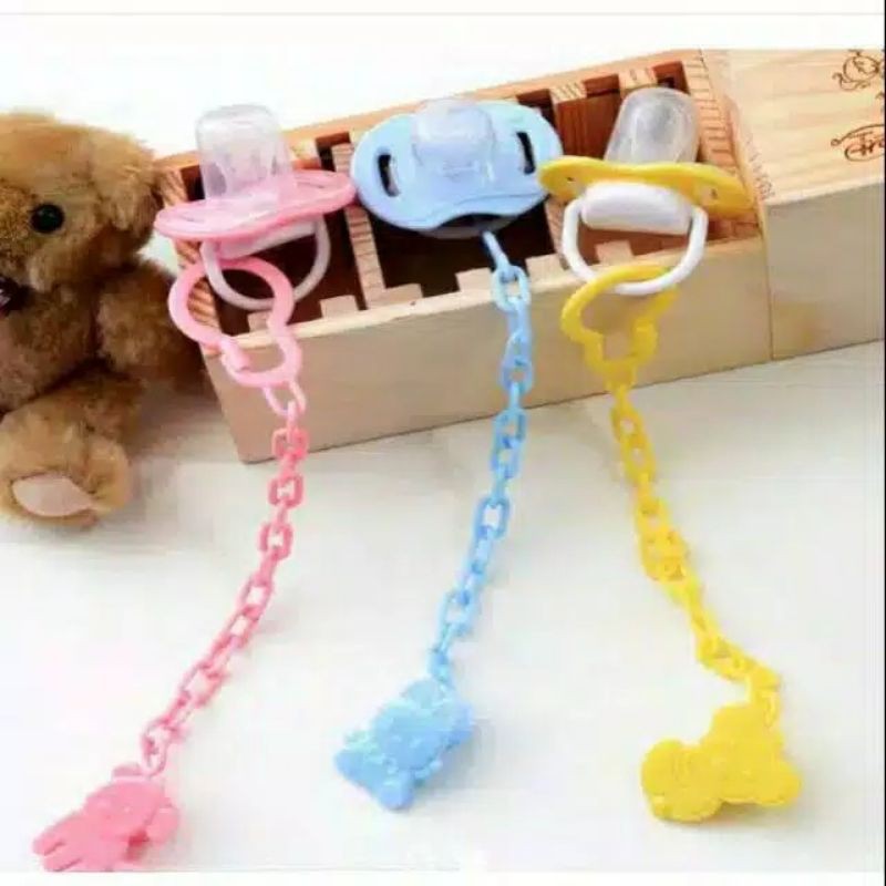 Gantungan Dot Rantai Empeng Bayi/Baby Pacifier Safety Clips Chain