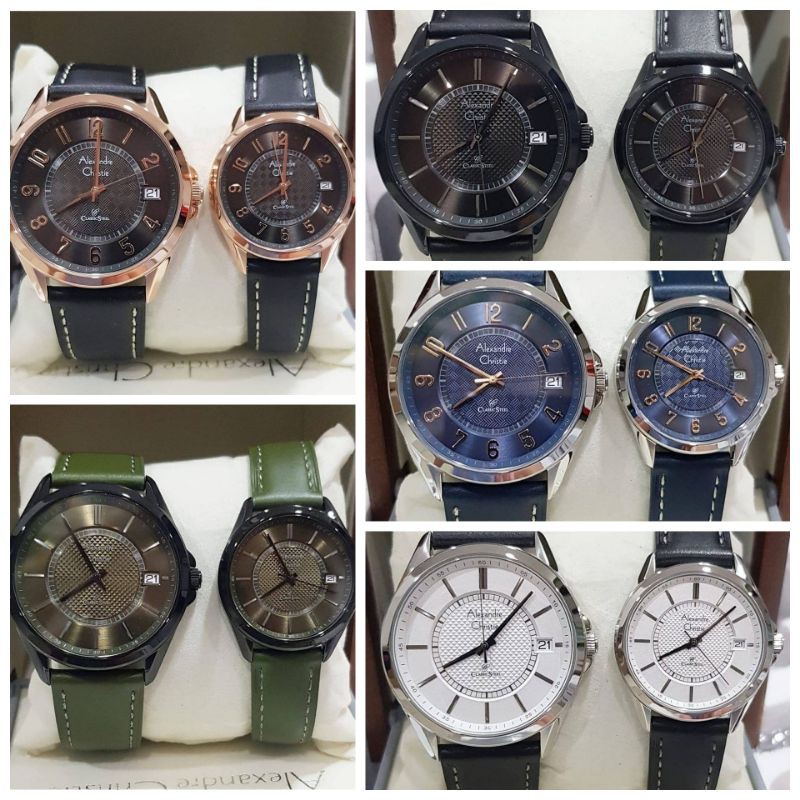Alexandre Christie Couple Ac 8649 Kulit Original Garansi Resmi ac8649