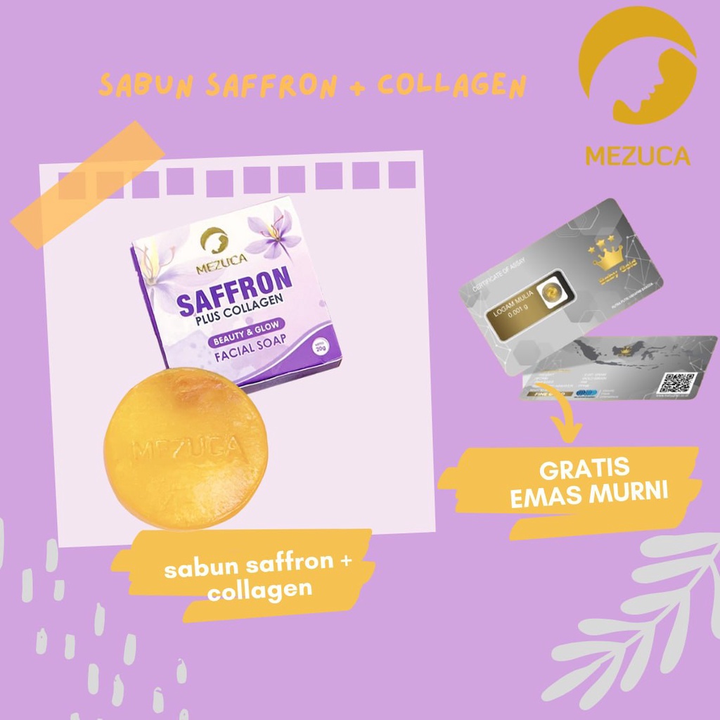 Sabun Safron Original - Sabun Saffron Bpom untuk wajah berjerawat dan pemutih wajah