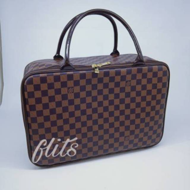 travel bag kulit lv damier