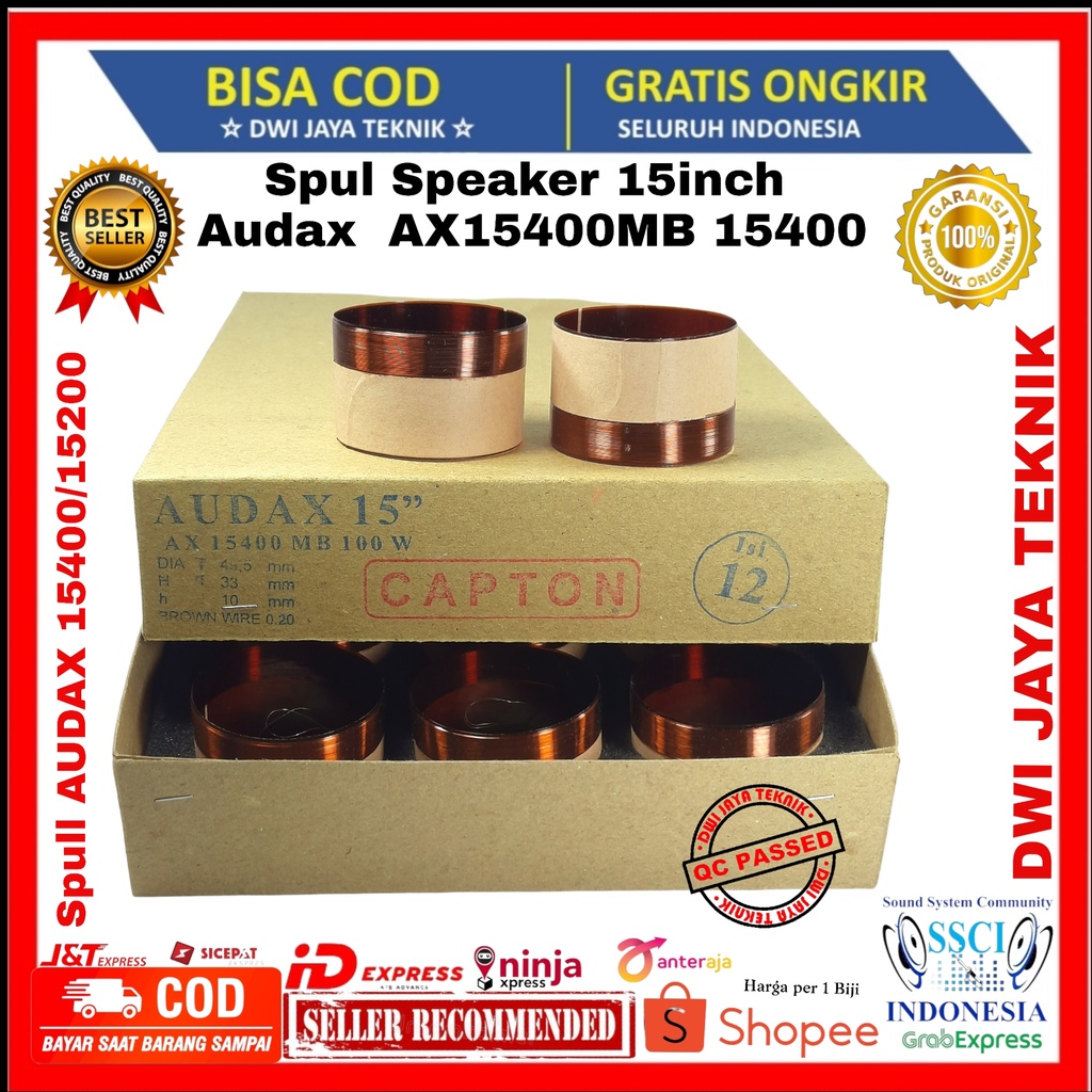 Spul spol spool speaker 15inch 15 inch Audax  AX15400MB 15400