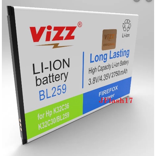 Baterai Vizz LENOVO BL259 Vibe K5 K5 Plus A6000