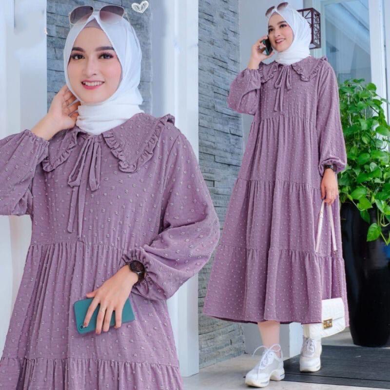 1KG MUAT 3PCS | ZULFA MIDI ZAMIRA DRESS URAGIRI HITS OOTD SELEBGRAM FASHION GROSIR MURAH WANITA