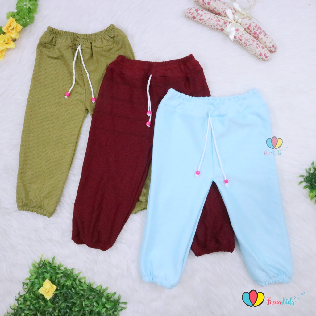 Jogger Molly Uk 8-10 Tahun / Pants Joger Celana Panjang Anak Perempuan Laki Laki Murah Grosir Polos