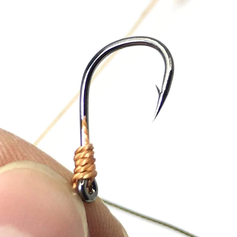 Nickolas1 String Hook Set 5kait Umpan Pancing Kail Kecil5 # -13 # Single Hook Pesca Umpan Fishhooks Putar