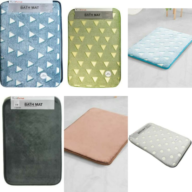 KRISHOME 40X60 CM SET-2 PCS KESET KAMAR MANDI/ACE SET FOAM MAT DOTS 40X60CM/ACE KESET KAMAR MANDI KRISHOME