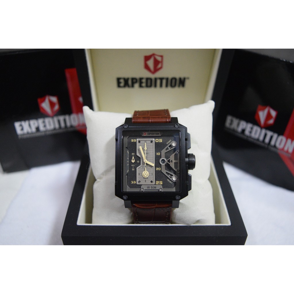 Expedition E6695 Full Black Leather Brown For Men Original