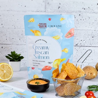 

Munching Queen x Rouline - Gourmet Potato Chips Series Creamy Tuscan Salmon