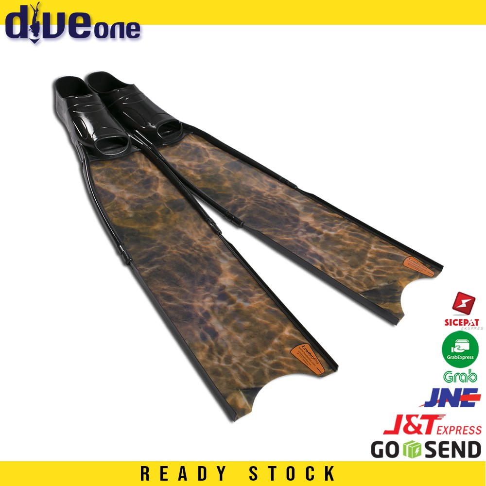 Leaderfins CAMOBROWN Freediving and Spearfishing LONG FINS 41/42