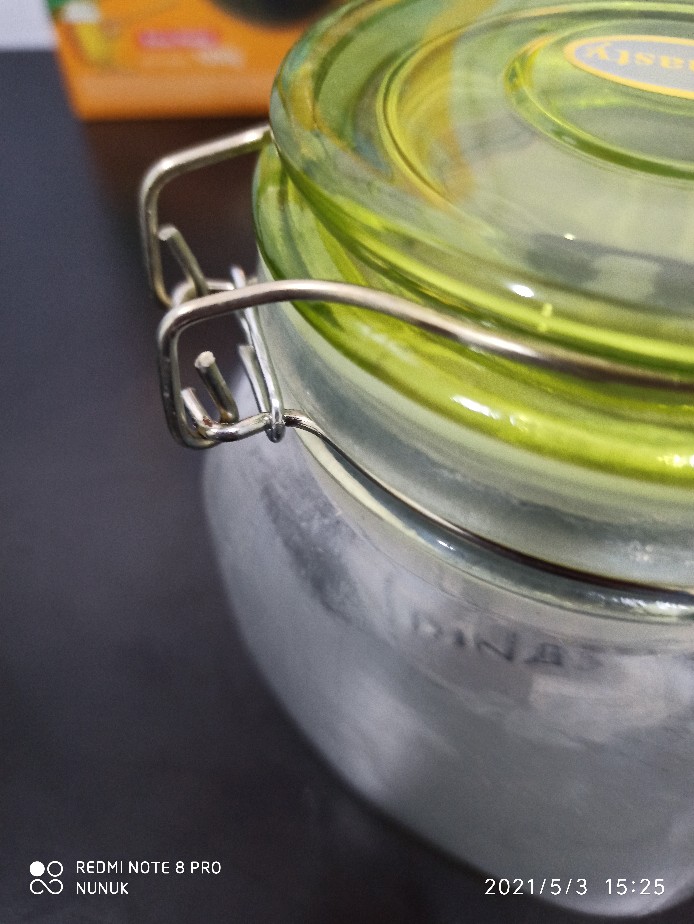 Toples Kaca Hermetico Warna / Toples Madu Storage Jar Hm 750 Gl Tutup Warna Warni (per Biji)