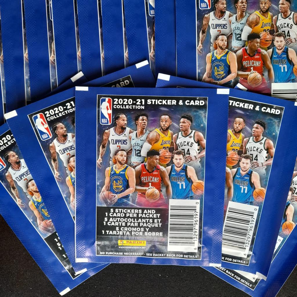 Panini NBA 2020-2021 5 Stiker + 1 Kartu