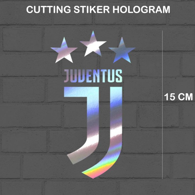 Stiker  Juventus Chelsea Barcelona club Sticker Mobil Avanza Stiker Mobil Keren Hologram Racing