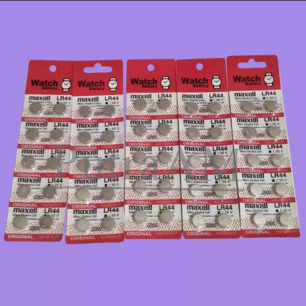 Baterai Calculator LR44 AG13 - Baterai Kancing Maxell LR 44 1.55 V - Battery Maxell LR 44 Murah - Baterai Jam Tangan, Baterai Boneka Boba Led RaffasyaFZ shop
