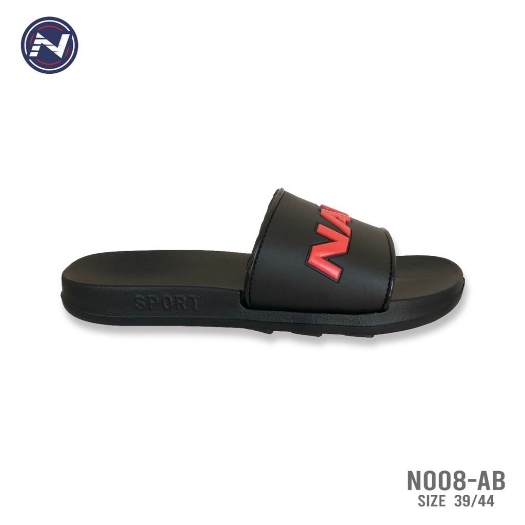 Sandal Slide Karet / Sendal Slop Pria Empuk Ringan &amp; Nyaman - N008 39/44