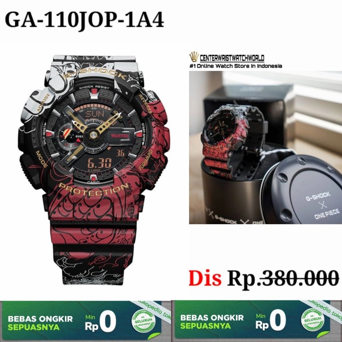 Jam Tangan Pria Merk G-Shock ONE PIECE Resin Band Type GA-110JOP-1A4